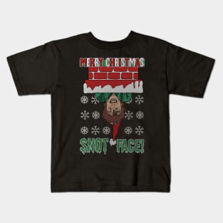 Merry Christmas Snotface! Kids T-Shirt